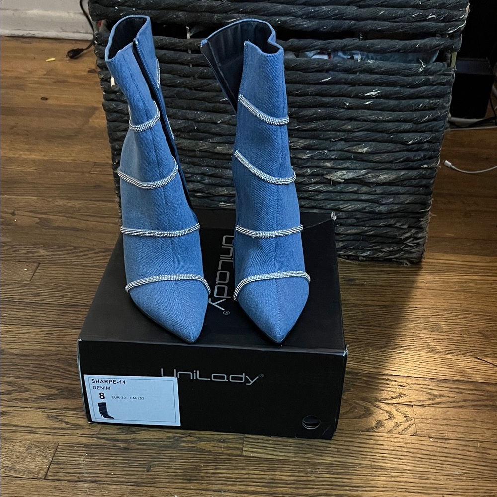 Blue Denim Women's Boots
